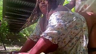 Fucking adventure under the public park bridge with sneaky vibes