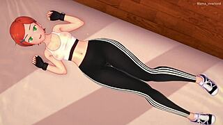 Gwen Is Alone At Home And Wants To Have Fun Fucking In This Adult Hentai Version With Big Tits And Wet Ass