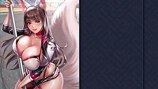 Big-boobed Racer Girl Mikami in 3D cartoon adventure with kinky elements