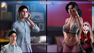 Sultry animation of Apocalust 3 - playing a porn game and pleasuring myself