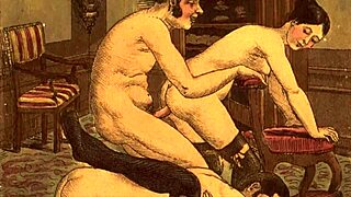 back in the day, vintage erotic drawings told wild cartoon tales