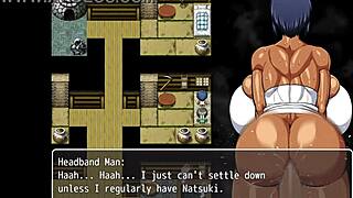 Tanned girl Natsuki in hentai game episode 19