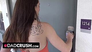 Daddy's naughty massage leads to steamy solo action