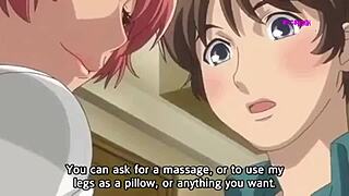 Big-breasted MILF gives her stepson a special birthday gift in the form of hentai