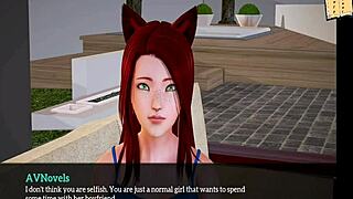 Beautiful big tits and round ass in animated porn video
