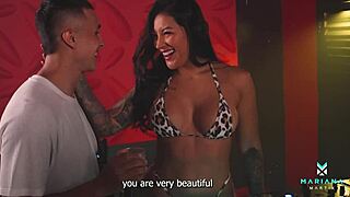 Mariana Martix's wild ride with fan in public show