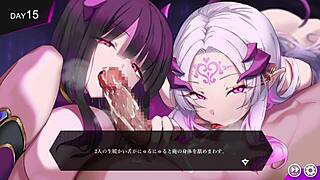 succubus aria gets into titty fucking and doggystyle femdom in part 2