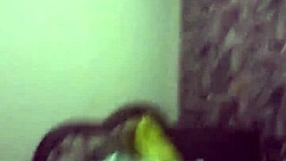 Natural tits and pierced nipples in homemade video