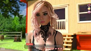 Helping the Hotties Gameplay Unlocked. Part 13 Shows Pretty Big Tits Naked in Public Outdoor Bikini Scene.