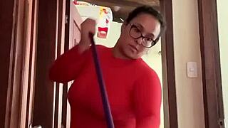 my neighbor's in the bathroom, probably masturbating that cute milf body