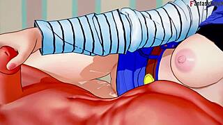 Master Roshi Gets Blowjob from Android 18 for Cash in Fantasy