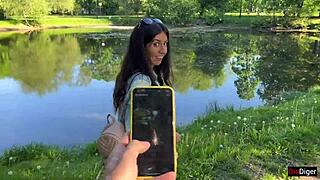 girlfriend cums hard in public park with my toy control from flirtwithsb