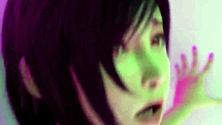 Asian cutie gets all holes smashed by black cock