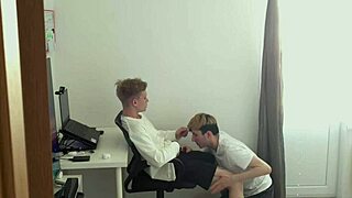 i distracted my stepbro from work and fucked his tight ass, oops