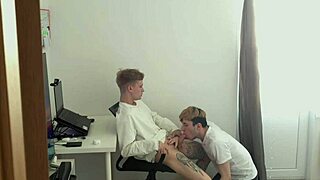 i distracted my stepbro from work and fucked his tight ass, oops