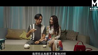 Modelmedia Asia - Perverted Wife Lures Husband to Wife-Swapping Party for Open Cheating with Big Ass Bent Over