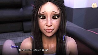 Cedey says, 'I will not stand for Millie's insults,' in this erotic game scene with big tits and ass