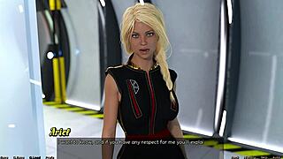 blonde virgin catches me with step sister in space