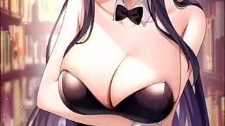 Sakurajima Mai in sexy bunny girl senpai compilation on Rule 34