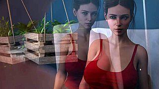 3D animated babe gets some summer heat in this video