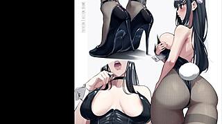 Sakurajima Mai in sexy bunny girl senpai compilation on Rule 34