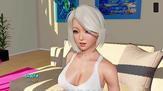 Big tits bouncing while being fucked in a cartoon porn video