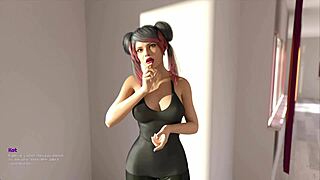 Animated gameplay of an anime called Undercover Love