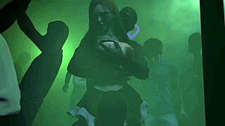 3D animated hentai with hardcore group sex at a club