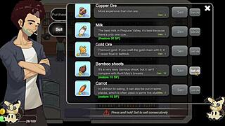 big tits bouncing in the ranch stable during village rhapsody game