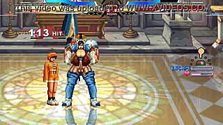 Mugen-based Brian vs Chunli in a 3-player porn video