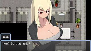 Public Thigh Cumshot on Blonde Nympho in Village Fetish Scene