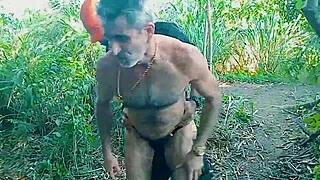 Security guard joins wild bareback orgy in public park