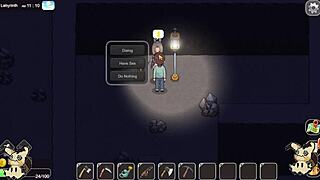 big tits bouncing in the ranch stable during village rhapsody game