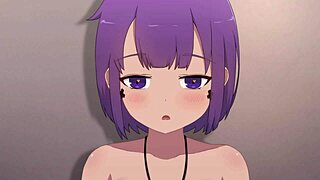 Hentai featuring Vel’s swimsuit-clad boobs in anime-style costume play