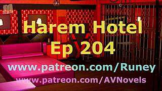 Harem Hotel 204: Walkthrough and gameplay of the anime visual novel