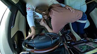 A wife satisfies her husband with a new sexual experience she has not tried before