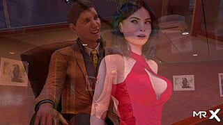 flirting with the boss in this hentai game at work