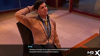 flirting with the boss in this hentai game at work