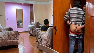 I fucked my neighbor's boyfriend and he satisfied my ass desires secretly in mexican amateur sex