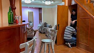 I fucked my neighbor's boyfriend and he satisfied my ass desires secretly in mexican amateur sex