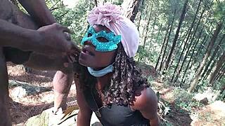 jungle walk turns intimate with friends and threesome fun