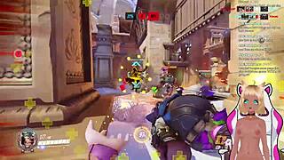 Vtuber Lewdneko Plays Overwatch and Gets Spanked in Hentai Anime Part 1