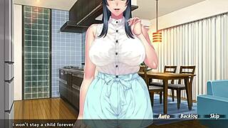 Caught Fapping to My Stepmom's Friend in Hentai Scene