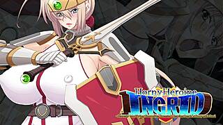 Horny Heroine Ingrid Plays with Her Huge Tits in Episode 2