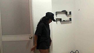 My step-sister comes in to clean and gets naughty