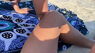 Stunning Redhead Surprises Me with Beachside Fun