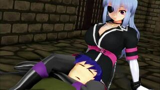Cartoon porn gallery with scenes from a hentai game
