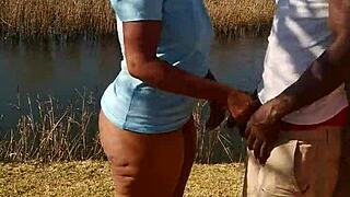 Lilpuddingbowls Fingering Big Black Cock Outdoors