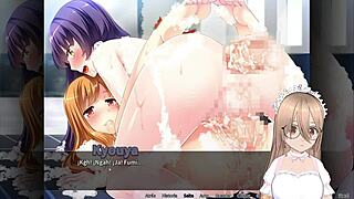 Maid boy manor: Otoko orgy gameplay in Spanish