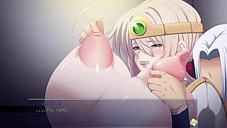 Horny Heroine Ingrid Plays with Her Huge Tits in Episode 2